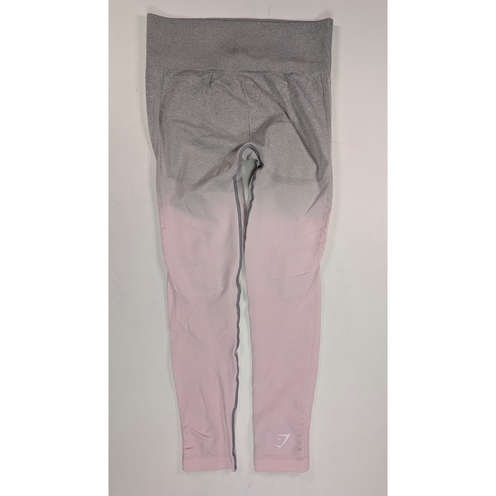 Gymshark Adapt Ombre Seamless Leggings Grey Pink High Waisted Athletic Tights